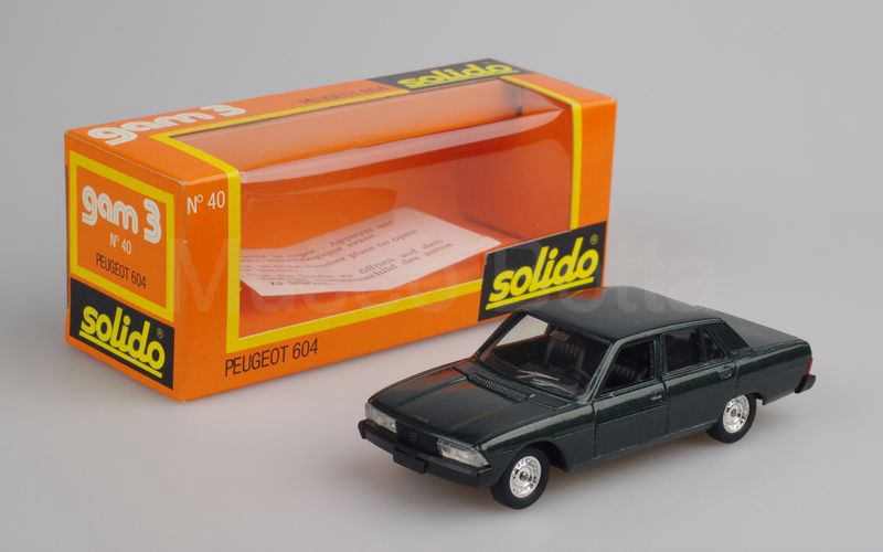 SOLIDO (40-1) Peugeot 604 V6 SL 1975 grigio scuro metallizzato