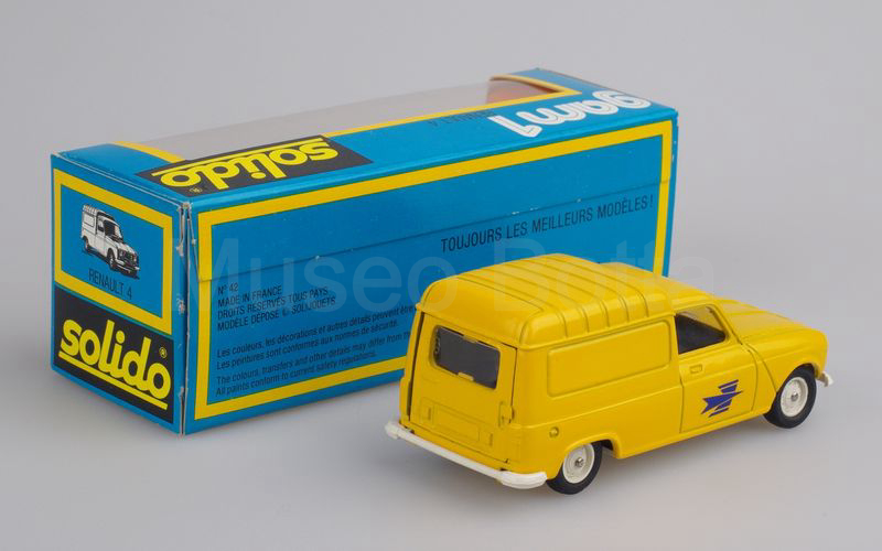 SOLIDO (42-A) Renault 4 furgoncino 1976 "PTT" (poste francesi) giallo