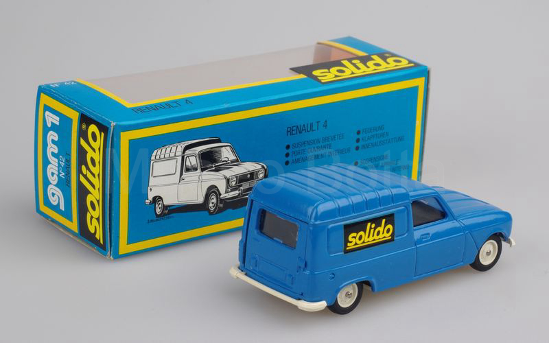 SOLIDO (42-C) Renault 4 furgoncino 1976 "SOLIDO" azzurro