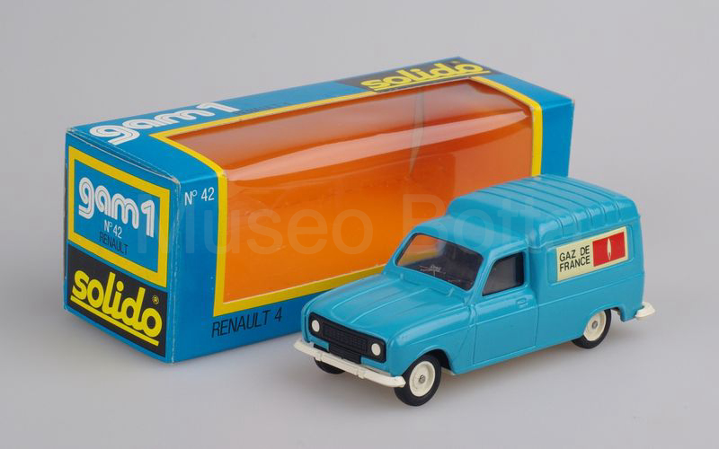 SOLIDO (42-D) Renault 4 furgoncino 1976 "GAZ DE FRANCE" azzurro