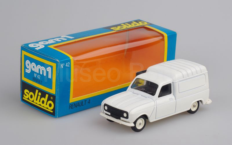 SOLIDO (42-Ea) Renault 4 furgoncino 1976 bianco