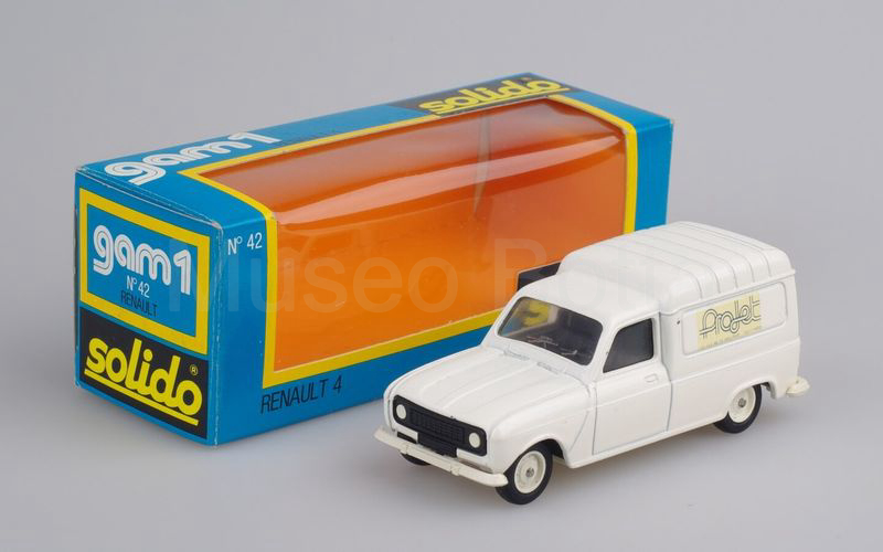 SOLIDO (42-Eb) Renault 4 furgoncino 1976 "PROJET" bianco