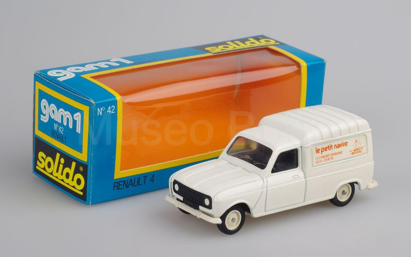 SOLIDO (42-Ec) Renault 4 furgoncino 1976 "LE PETIT NAVIRE" bianco