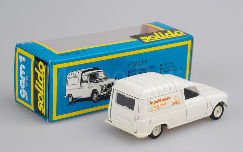 SOLIDO (42-Ec) Renault 4 furgoncino 1976 "LE PETIT NAVIRE" bianco