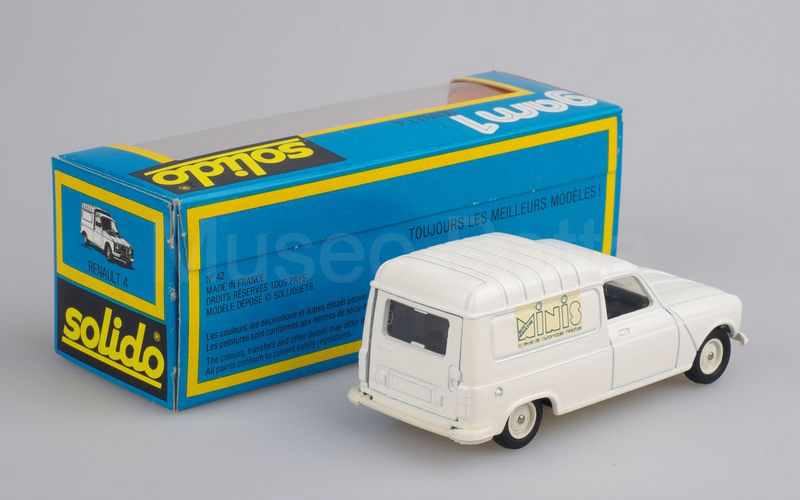 SOLIDO (42-Ed) Renault 4 furgoncino 1976 "MINIS" bianco