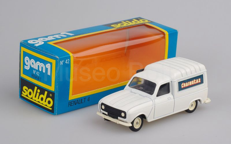 SOLIDO (42-Fa) Renault 4 furgoncino 1976 "CHAINEGAZ" bianco (preserie)