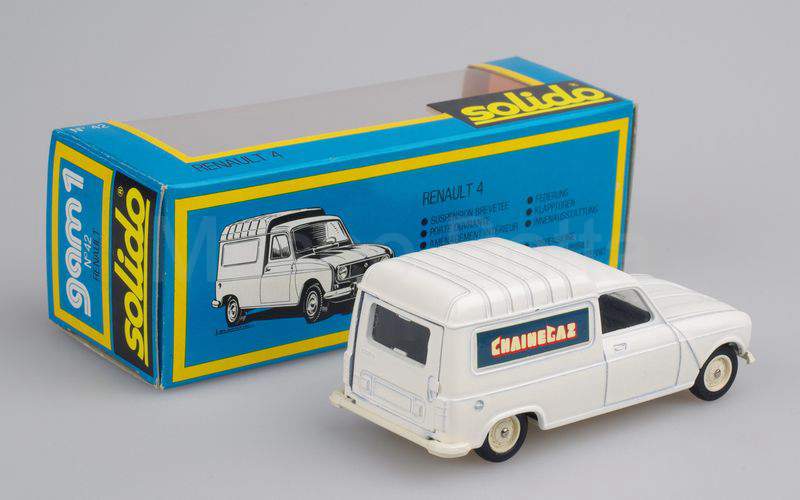 SOLIDO (42-Fa) Renault 4 furgoncino 1976 "CHAINEGAZ" bianco (preserie)