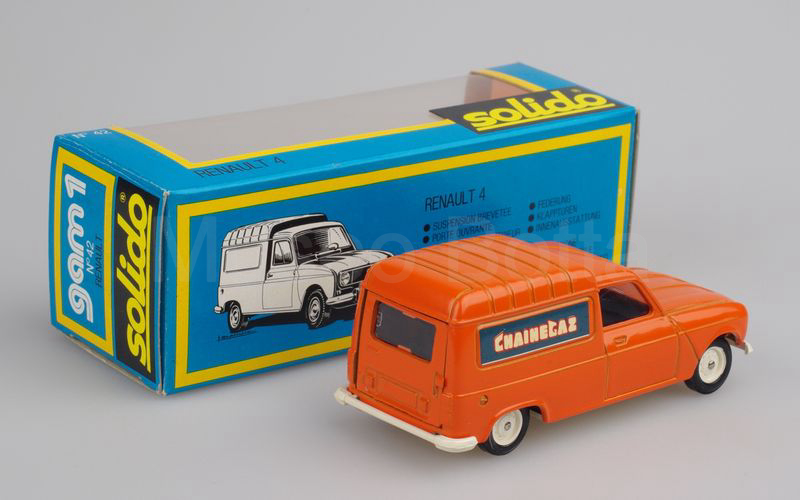 SOLIDO (42-Fb) Renault 4 furgoncino 1976 "CHAINEGAZ" arancio