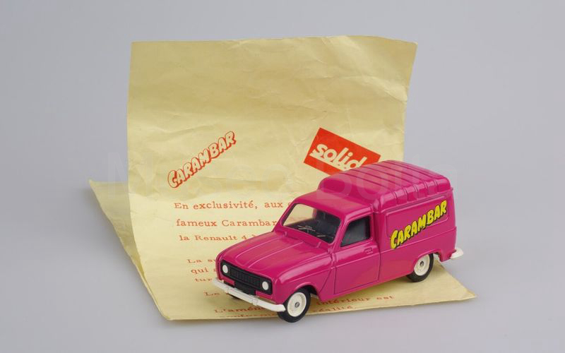 SOLIDO (42-G) Renault 4 furgoncino 1976 "CARAMBAR" rosa lilla