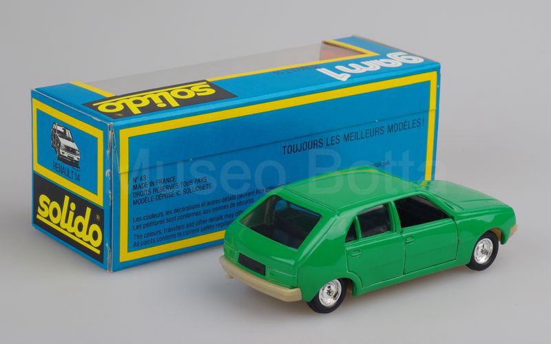 SOLIDO (43-A) Renault 14 1976 verde senza tappo serbatoio