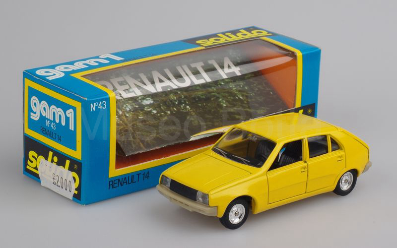 SOLIDO (43-B) Renault 14 1976 giallo con tappo serbatoio