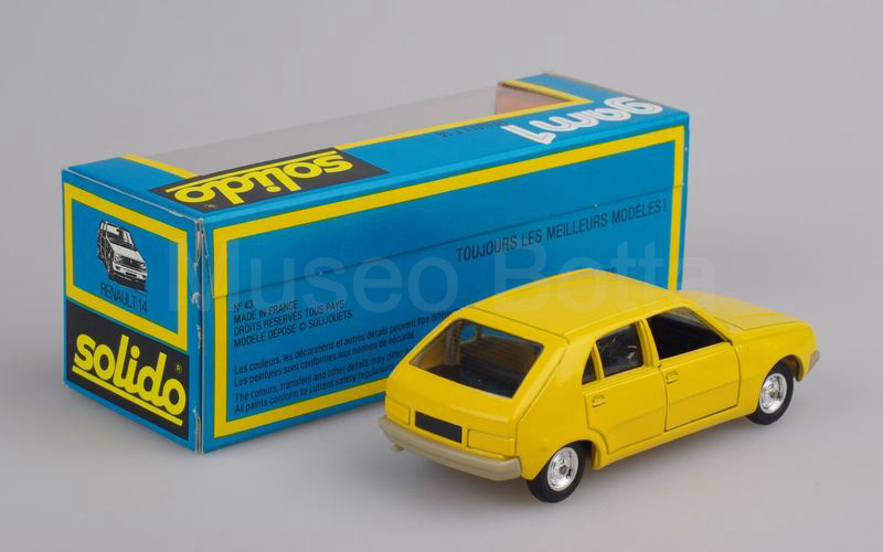 SOLIDO (43-B) Renault 14 1976 giallo con tappo serbatoio