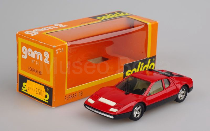 SOLIDO (44-1) Ferrari 365 GT4 BB 1973 rosso vetri colorati