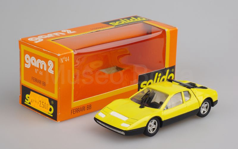 SOLIDO (44-2) Ferrari 365 GT4 BB 1973 giallo vetri trasparenti