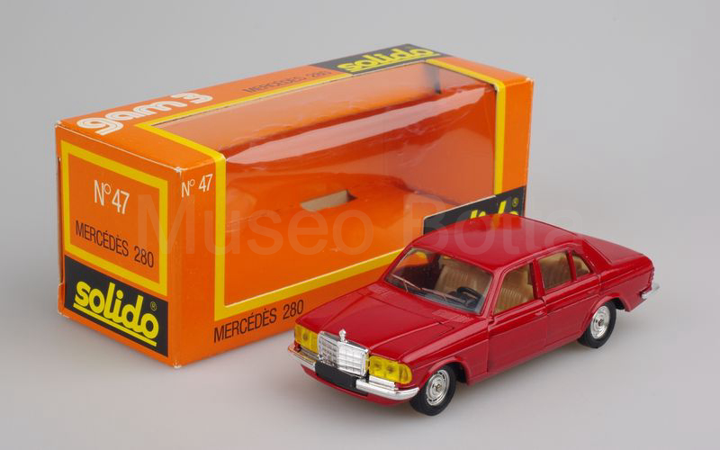 SOLIDO (47) Mercedes Benz W123 280 E berlina 1976 rosso metallizzato