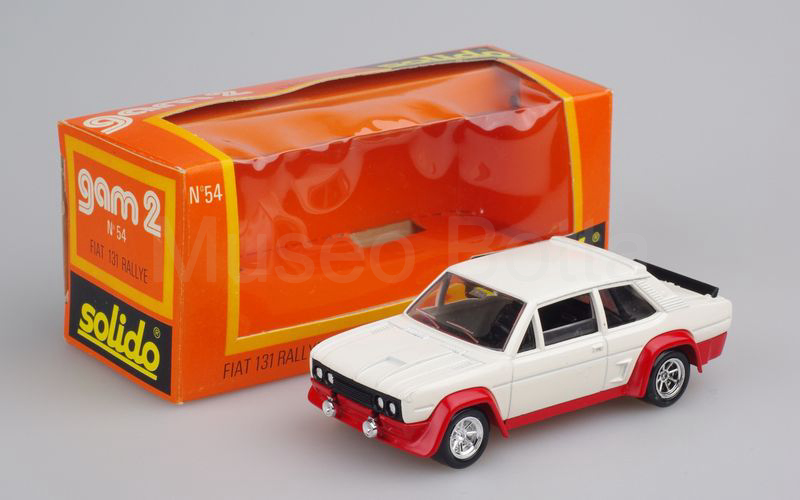 SOLIDO (54-B.A.M. 2) Fiat Abarth 131 Rally 1976 bianco-rosso