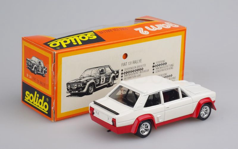 SOLIDO (54-B.A.M. 2) Fiat Abarth 131 Rally 1976 bianco-rosso