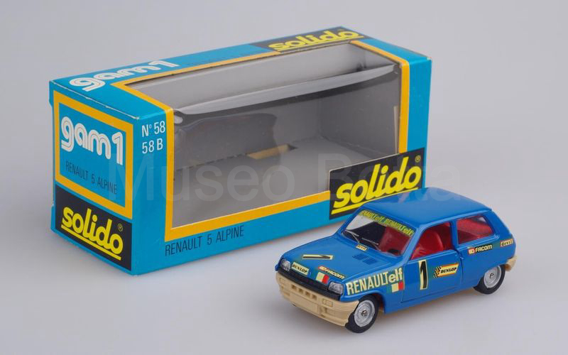 SOLIDO (58-1) Renault 5 "Coupe Gordini" azzurro-beige