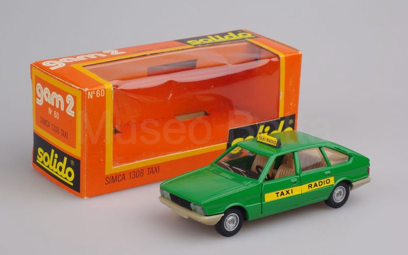 SOLIDO (60-1) Simca 1308 GT 1975 "TAXI RADIO" verde