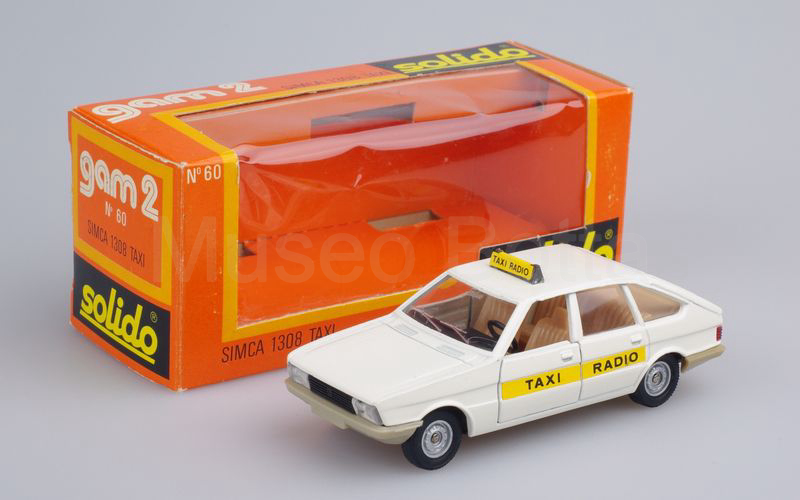 SOLIDO (60-2) Simca 1308 GT 1975 "TAXI RADIO" bianco