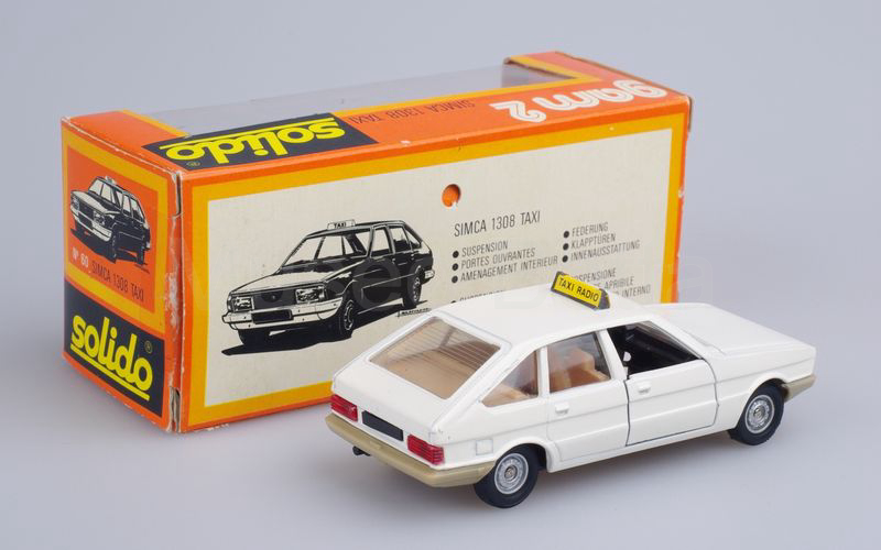 SOLIDO (60-2) Simca 1308 GT 1975 "TAXI RADIO" bianco