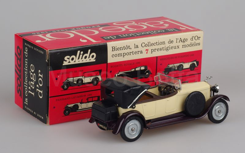 SOLIDO (145) Hispano-Suiza H6B 6 cilindri 1926 torpedo 4 posti crema-marrone scuro