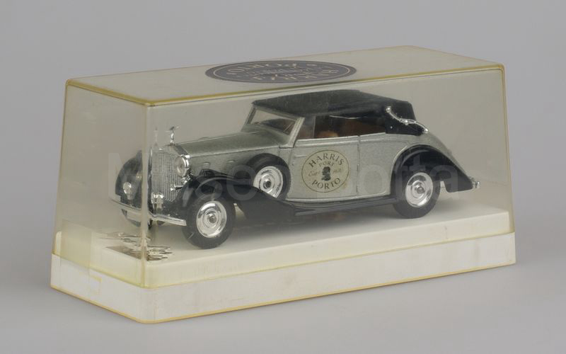 SOLIDO (46-B) Rolls Royce Phantom III cabriolet 1939 "HARRIS PORTO" capote chiusa argento-nero