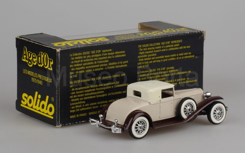 SOLIDO (80-B) Cord L 29 Cabriolet 1930 capote chiusa grigio rosa-marrone