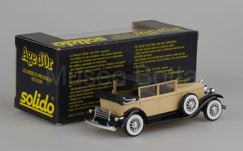 SOLIDO (85-A) Cadillac 452 A V16 imperial landaulet 1930 beige-nero