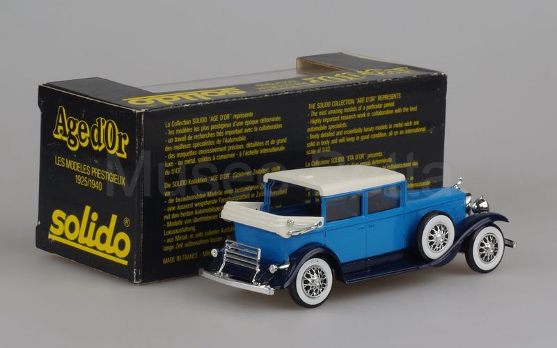 SOLIDO (85-B) Cadillac 452 A V16 imperial landaulet 1930 bianco-azzurro-blu