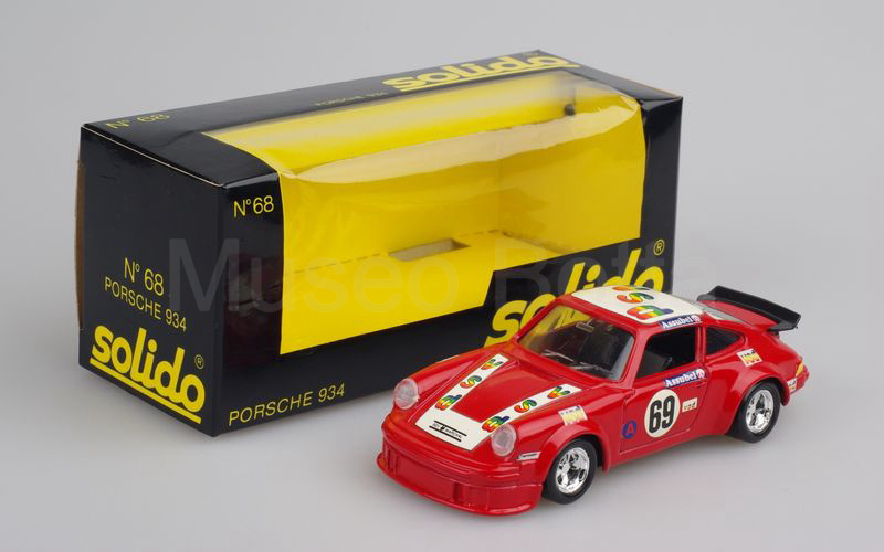 SOLIDO (68-A1) Porsche 934 turbo "vsd" Le Mans 1978 rosso