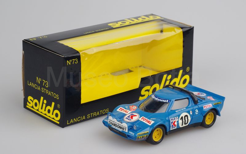 SOLIDO (73-A 1) Lancia Stratos "Chardonnet" Rally Monte Carlo 1978 n. 10 azzurro