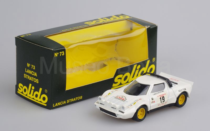 SOLIDO (73-B) Lancia Stratos "JOLLY CLUB" Tour de Corse 1978 bianco