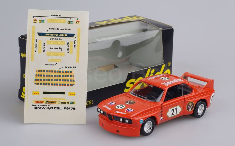 SOLIDO (75) BMW 3000 CSL "ALPINA - JÄGERMEISTER" arancio