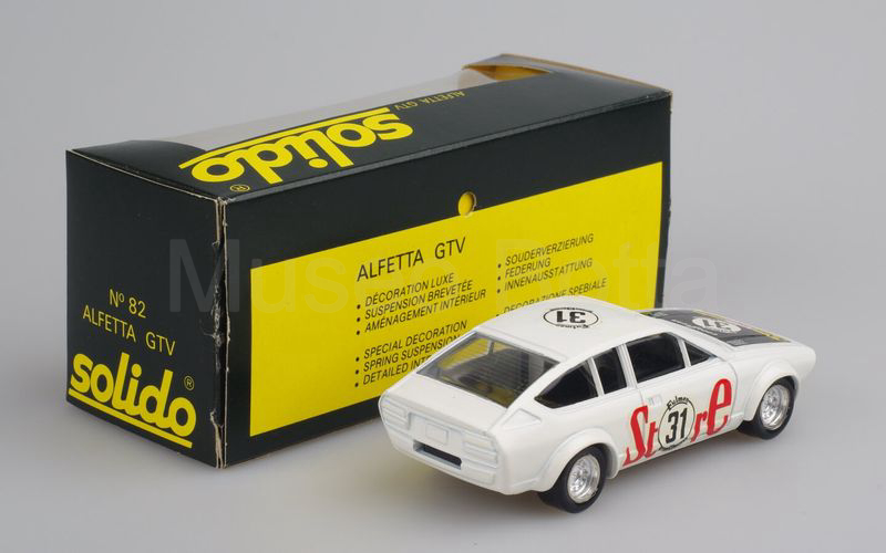 SOLIDO (82) Alfa Romeo Alfetta GTV "GARDEN STORES" 24 ore di SPA 1976 bianco