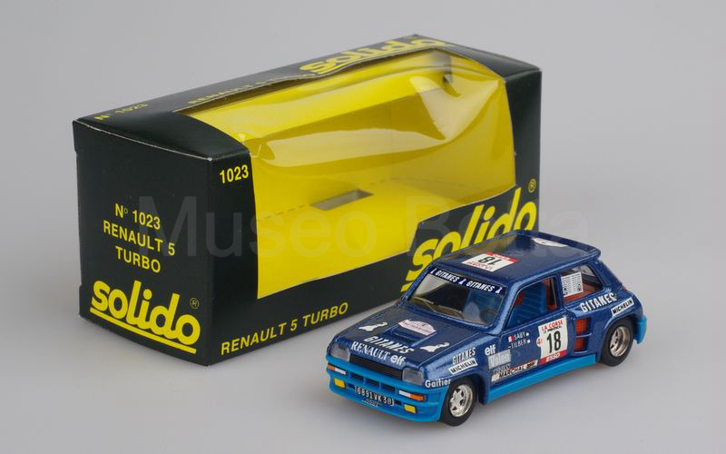 SOLIDO (1023-1) Renault 5 Turbo Tour de Corse 1980 blu violetto metallizzato