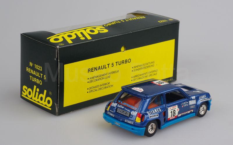 SOLIDO (1023-1) Renault 5 Turbo Tour de Corse 1980 blu violetto metallizzato