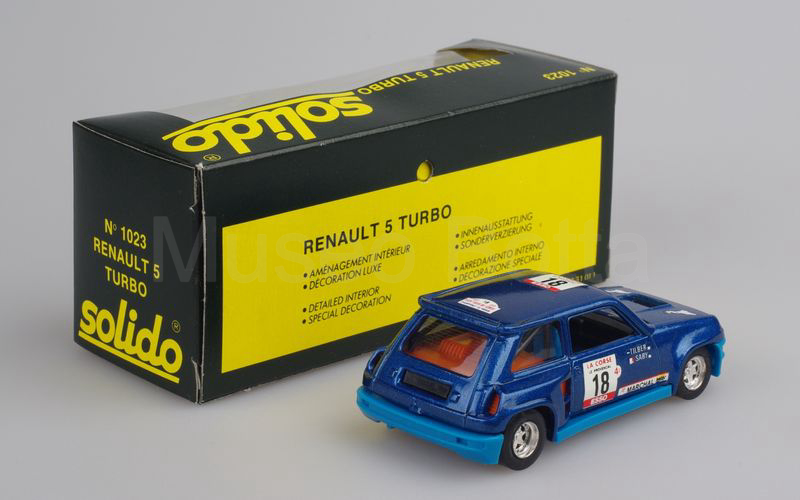 SOLIDO (1023-2) Renault 5 Turbo Tour de Corse 1980 blu metallizzato