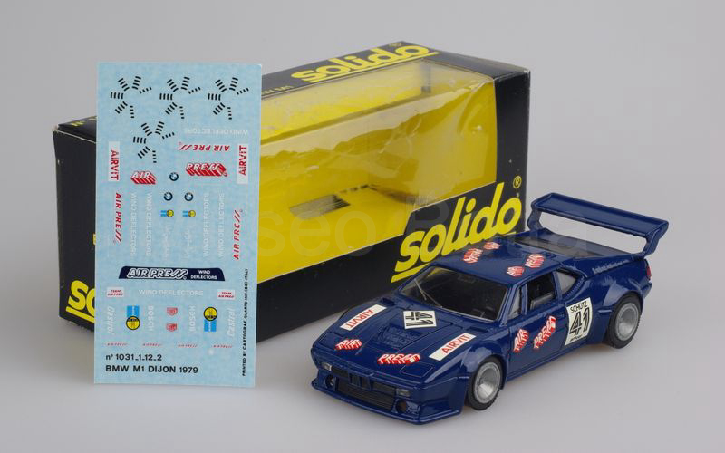 SOLIDO (1031-1) BMW M1 Procar Dijon 1979 blu scuro