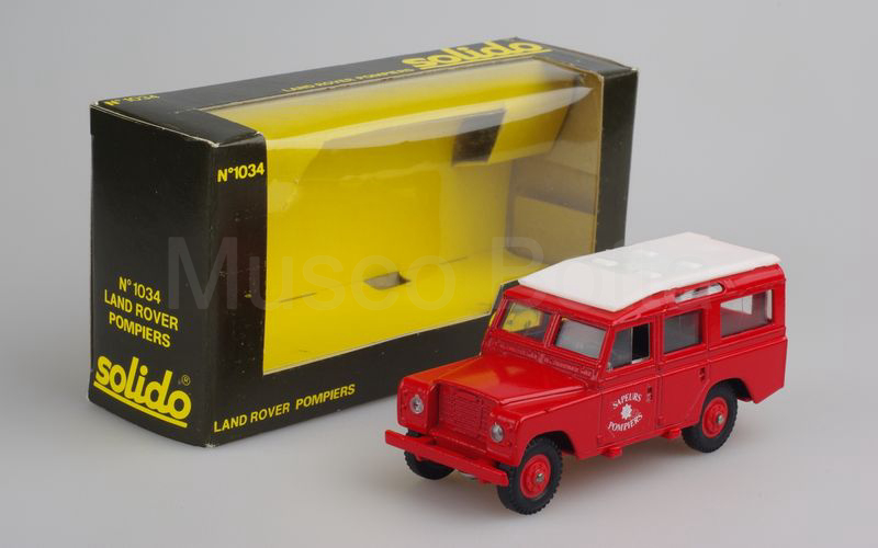 SOLIDO (1034) Land Rover 109 serie III "SAPEURS POMPIERS" rosso