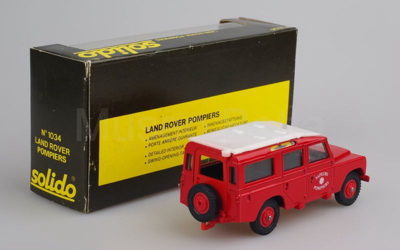 SOLIDO (1034) Land Rover 109 serie III "SAPEURS POMPIERS" rosso