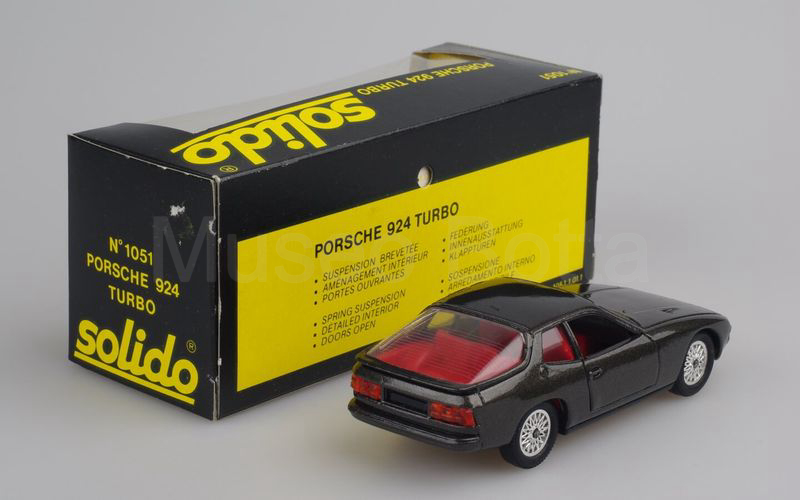 SOLIDO (1051) Porsche 924 (931) Turbo 1979-1983 grigio scuro metallizzato