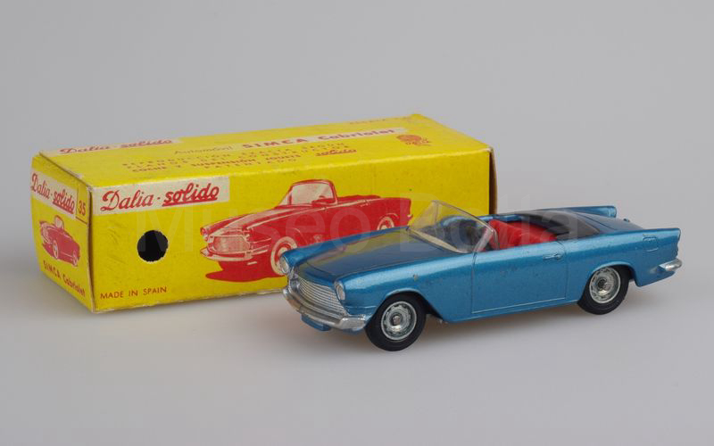 DALIA-SOLIDO (35) Simca Océane cabriolet 1957 blu metallizzato