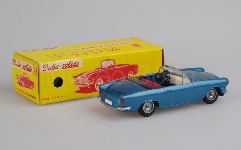 DALIA-SOLIDO (35) Simca Océane cabriolet 1957 blu metallizzato