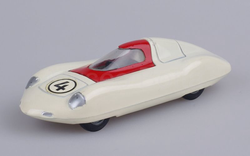 DYNAM (11) Fiat Abarth da record 1957 bianco con cupolino rosso