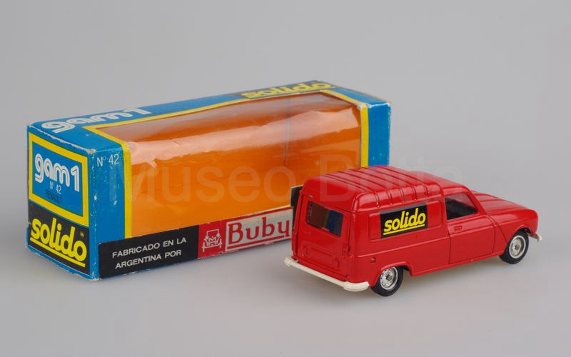 SOLIDO-BUBY (42-A) Renault 4 furgoncino 1976 "SOLIDO" rosso