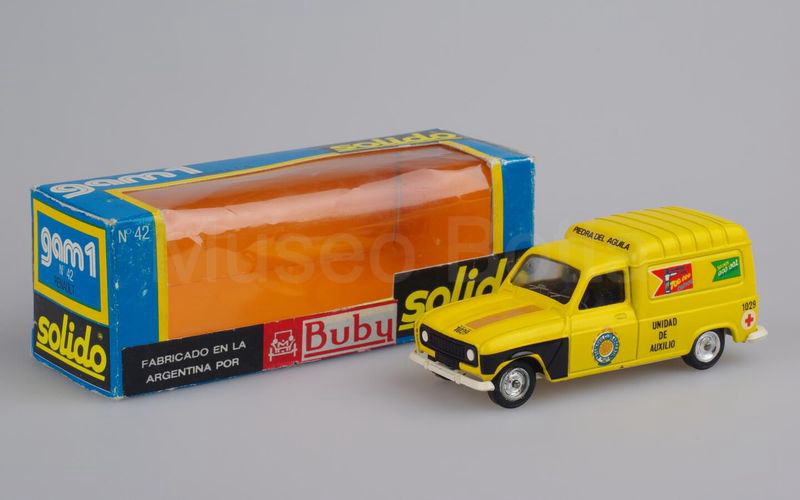 SOLIDO-BUBY (42-B) Renault 4 furgoncino 1976 "UNIDAD DE AUXILIO" giallo