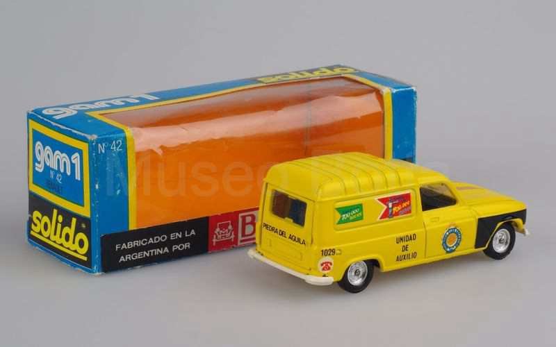 SOLIDO-BUBY (42-B) Renault 4 furgoncino 1976 "UNIDAD DE AUXILIO" giallo