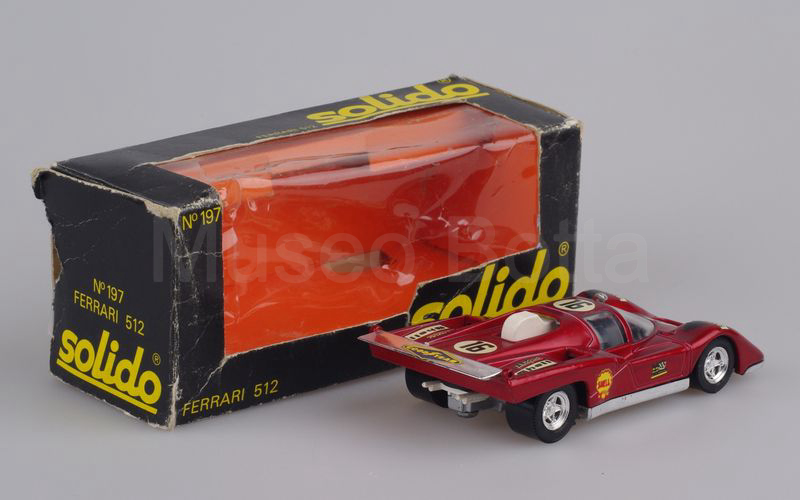 SOLIDO-BUBY (197) Ferrari 512M Le Mans 1971 "D. PIPER" rosso metallizzato-argento