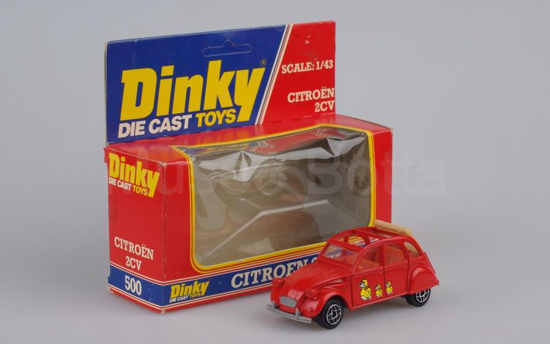 SOLIDO-DINKY TOYS (1401-500) Citroën 2 CV 6 1975 tetto aperto arancio